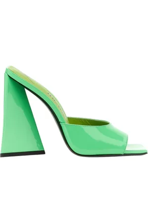 The Attico Dames, Schoenen, Groen, Maat: 40 EU Leer