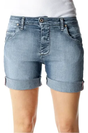 Please Dames, Korte broeken, Blauw, Maat: 2XS Denim