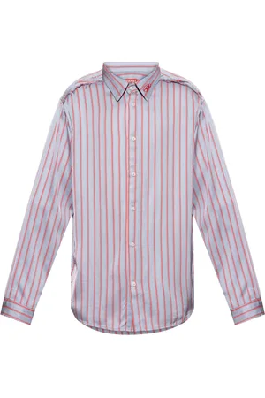 Diesel Heren, Overhemden, Blauw, Maat: L Viscose