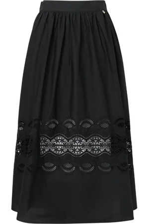 Liu Jo Dames, Rokken, Zwart, Maat: XS Katoen