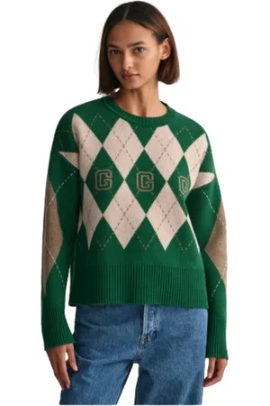 GANT Dames, Truien, Veelkleurig, Maat: M Wol