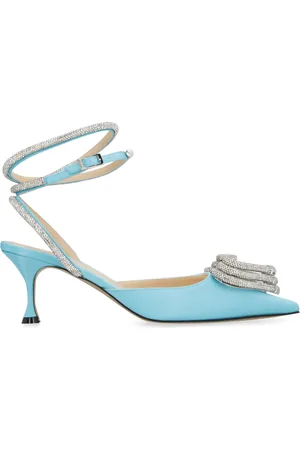 Mach & Mach Dames, Schoenen, Blauw, Maat: 36 EU Satijn