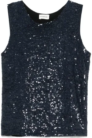 P.A.R.O.S.H. Dames, Tops, Blauw, Maat: S