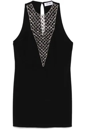 The Attico Dames, Jurken, Zwart, Maat: XS