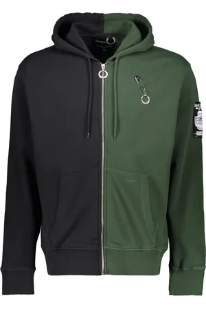 Fred Perry Heren, Sweatshirts & Hoodies, Groen, Maat: XS Katoen