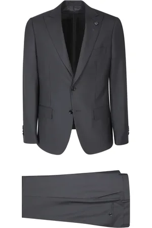 LARDINI Heren, Pakken, Zwart, Maat: 2XL Wol