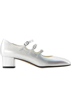 Carel Dames, Schoenen, Grijs, Maat: 38 EU Leer