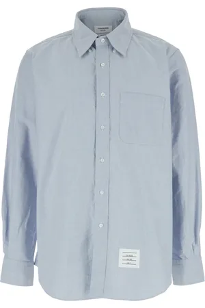 Thom Browne Heren, Overhemden, Blauw, Maat: M Katoen