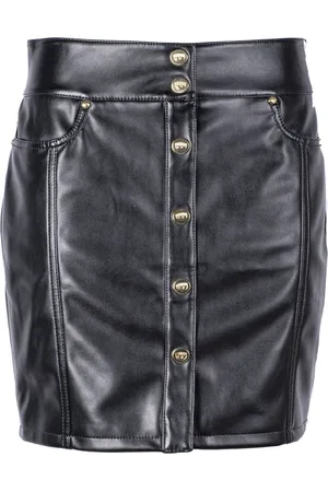 Chiara Ferragni Dames, Rokken, Zwart, Maat: S Leer