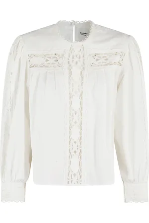 Isabel Marant Dames, Blouses & Shirts, Wit, Maat: S Katoen