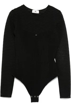 Elisabetta Franchi Dames, Tops, Zwart, Maat: M Viscose