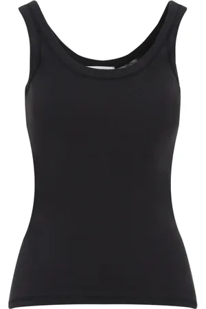 LEMAIRE Dames, Tops, Zwart, Maat: S Katoen