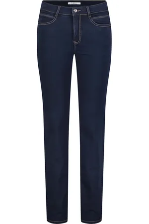 Mac Dames, Jeans, Blauw, Maat: M L30 Katoen