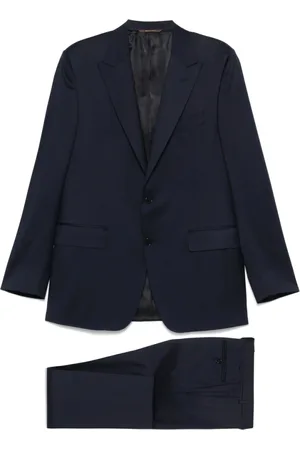 CANALI Heren, Pakken, Blauw, Maat: 2XL