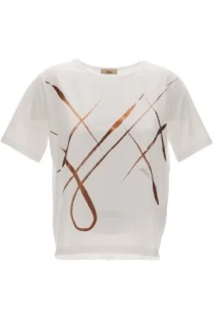 HERNO Dames, Tops, Wit, Maat: S