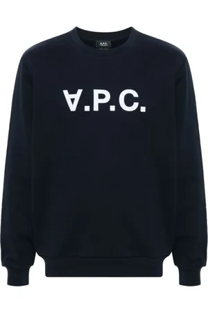 A.P.C. Dames, Sweatshirts & Hoodies, Blauw, Maat: S Katoen