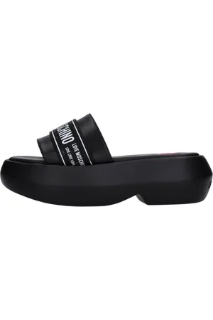 Moschino Dames, Schoenen, Zwart, Maat: 40 EU Leer