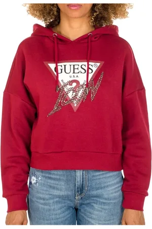 Guess Dames, Sweatshirts & Hoodies, Rood, Maat: S