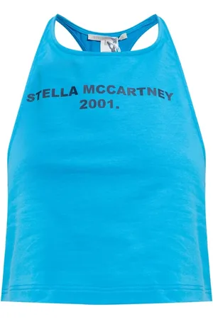 Stella McCartney Dames, Tops, Blauw, Maat: S Katoen