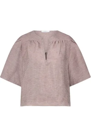 BY-BAR Dames, Blouses & Shirts, Roze, Maat: L Zijde