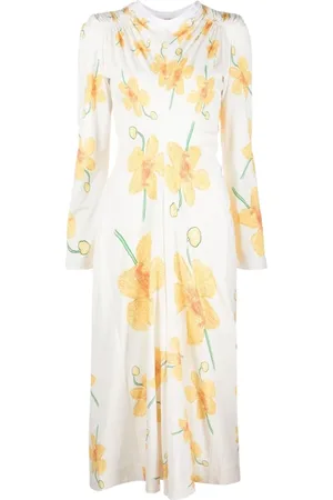 Marni Dames, Jurken, Wit, Maat: XS Katoen