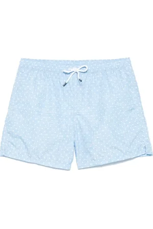 FEDELI Heren, Badkleding, Blauw, Maat: S Poliester