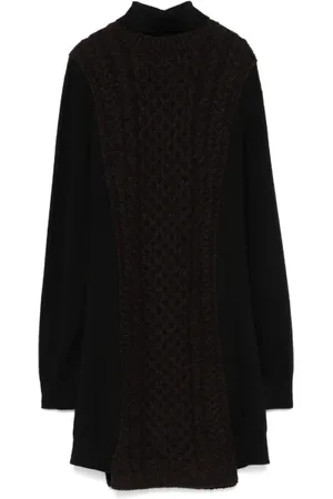 Fendi Dames, Jurken, Bruin, Maat: XS Wol