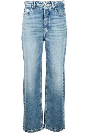 Tommy Hilfiger Dames, Jeans, Blauw, Maat: W32 Katoen
