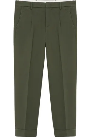 Brooks Brothers Heren, Broeken, Groen, Maat: W32 Katoen