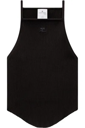 Courrèges Dames, Tops, Zwart, Maat: L