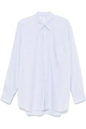 Comme des Garçons Heren, Overhemden, Blauw, Maat: S Katoen