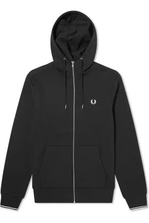 Fred Perry Heren, Sweatshirts & Hoodies, Zwart, Maat: L Katoen
