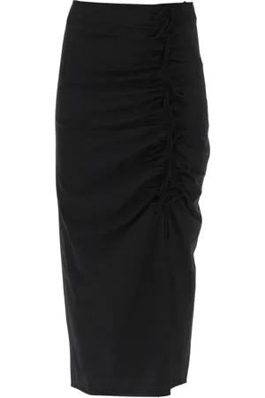 Ganni Dames, Rokken, Zwart, Maat: S Viscose