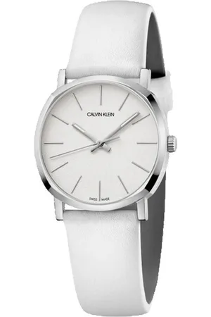 Calvin Klein Dames, Accessoires, Wit, Maat: ONE Size Leer