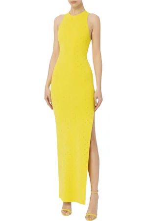 Elisabetta Franchi Dames, Jurken, Geel, Maat: XL