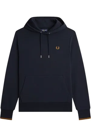 Fred Perry Heren, Sweatshirts & Hoodies, Blauw, Maat: S Katoen