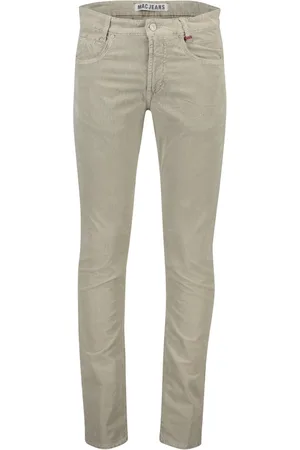 Mac Heren, Jeans, Grijs, Maat: W34 Katoen