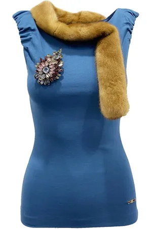 Dsquared2 Dames, Tops, Blauw, Maat: S Viscose
