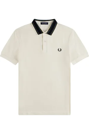 Fred Perry Heren, Tops, Wit, Maat: S Poliester
