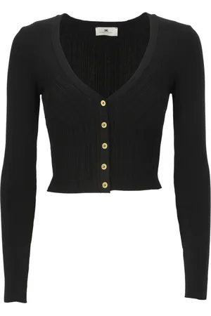 Elisabetta Franchi Dames, Truien, Zwart, Maat: M Viscose