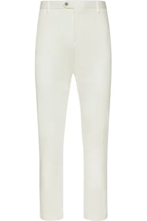 Boggi Milano Heren, Broeken, Wit, Maat: XL Katoen