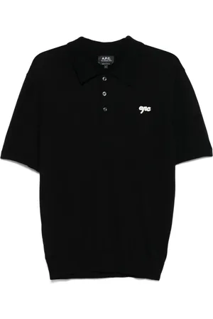 A.P.C. Heren, Tops, Zwart, Maat: XL Katoen