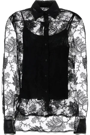 ERMANNO SCERVINO Dames, Blouses & Shirts, Zwart, Maat: XS Polyamide