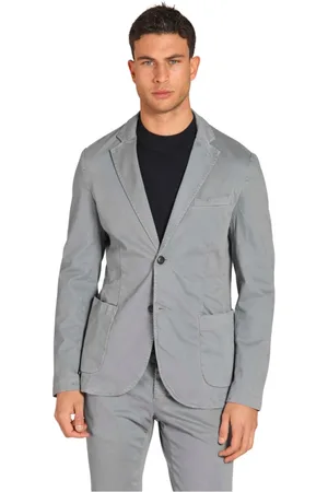 Masons Heren, Jassen, Blauw, Maat: 2XL Katoen