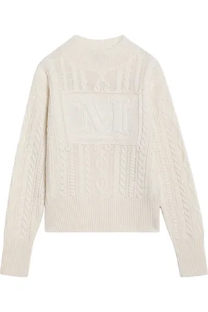Max Mara Dames, Truien, Wit, Maat: S Wol