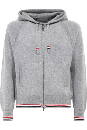Thom Browne Heren, Sweatshirts & Hoodies, Grijs, Maat: 2XL Kasjmier