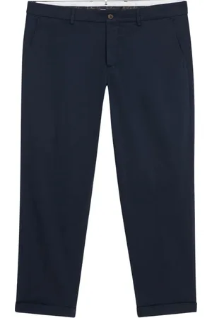 Brooks Brothers Heren, Broeken, Blauw, Maat: W36 Katoen