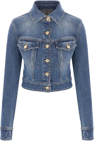 Elisabetta Franchi Dames, Jassen, Blauw, Maat: M Denim