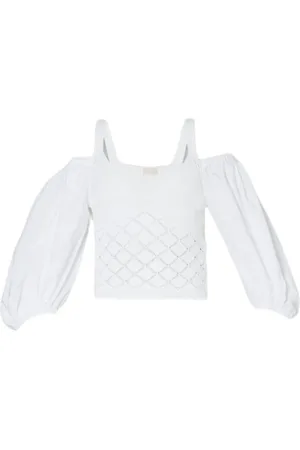 Liu Jo Dames, Blouses & Shirts, Wit, Maat: L Poliester
