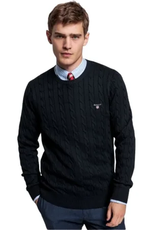 GANT Heren, Truien, Blauw, Maat: 2XL Katoen